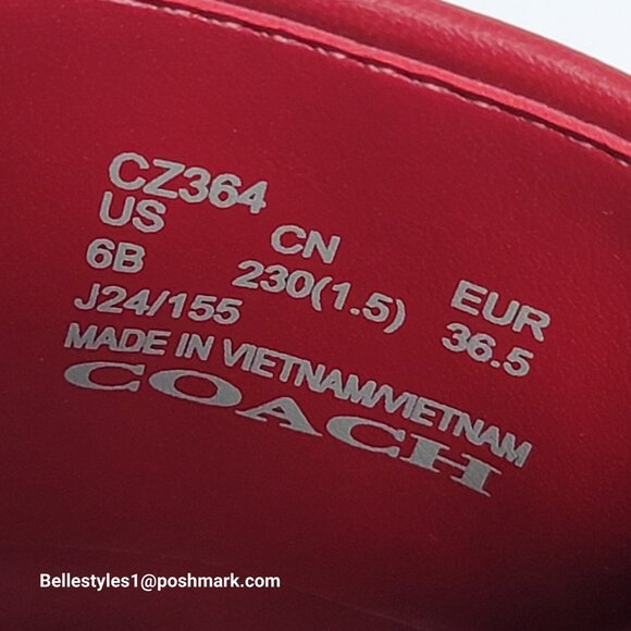 COACH FLORENCE Signature Logo Jacquard Slide Sandals- Ruby multi-Women’s Size 6B - Picture 14 of 16